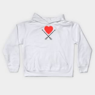 Lace Heart and Arrows Kids Hoodie